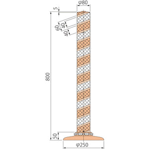 ポストコーン全面反射LATR-80-250-R