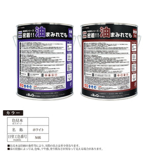 床塗料シリーズ 密着!!油まみれでも 10kgセット ホワイト