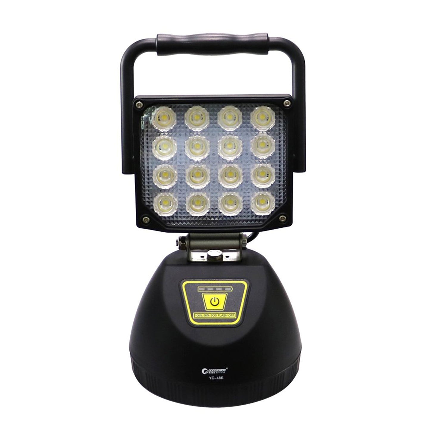 充電式LED 48W 底部マグネット USB出力 中角90° YC-48K
