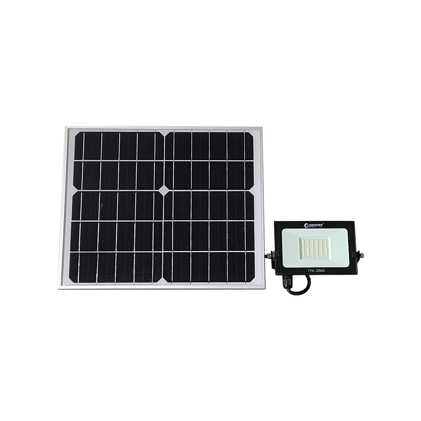 ソーラーLED 20W 電池交換可 ライト増設 分岐可能 TYH-20WE