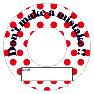 間違い防止タグMBT-11赤水玉