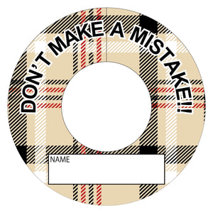 間違い防止タグMBT-16ベージュチェック