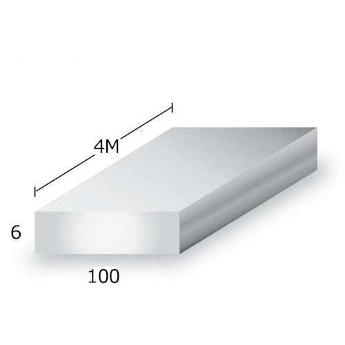 アルミフラットバー アルマイト付 t6X100X4m シルバー