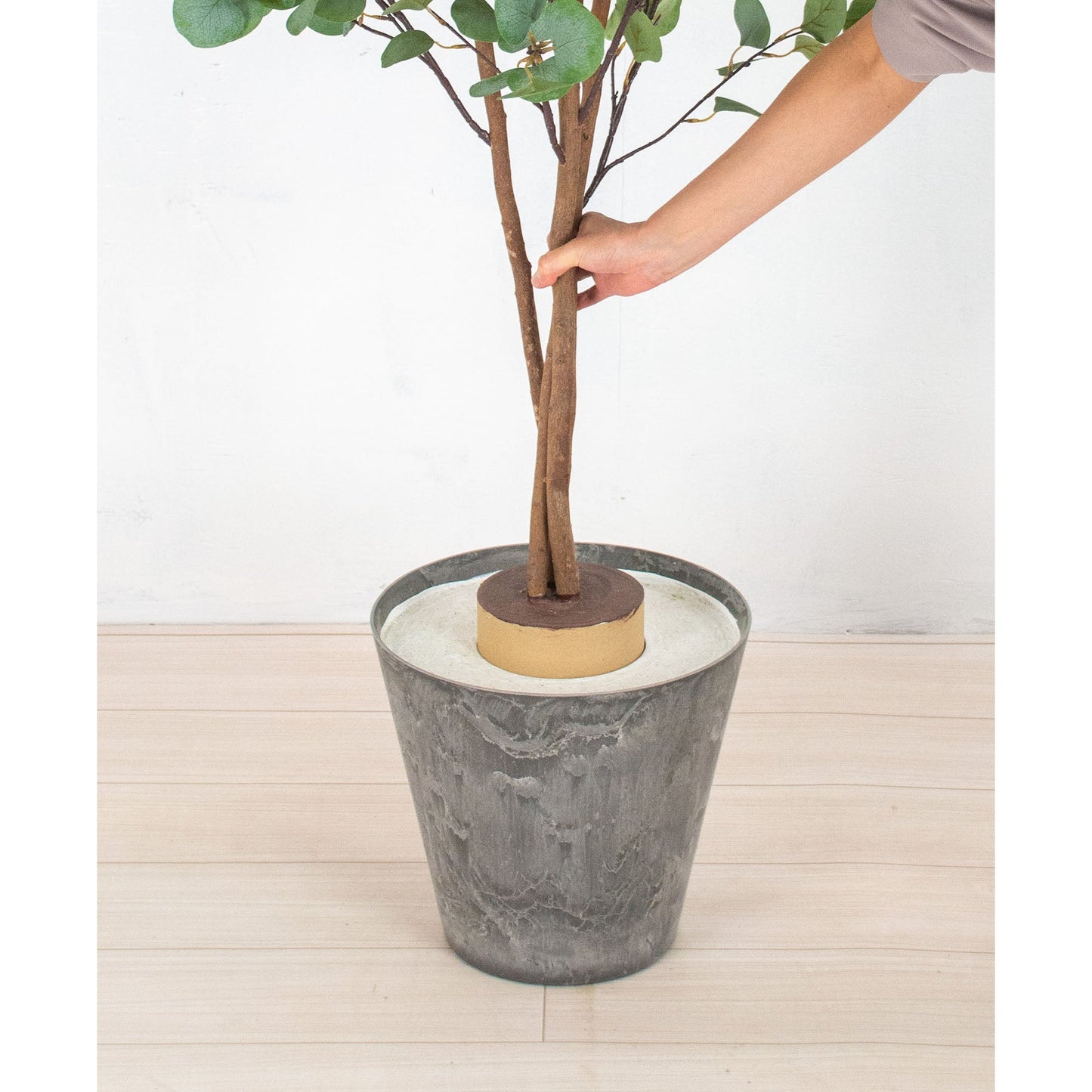 人工樹木/人工観葉植物 ユーカリ 大