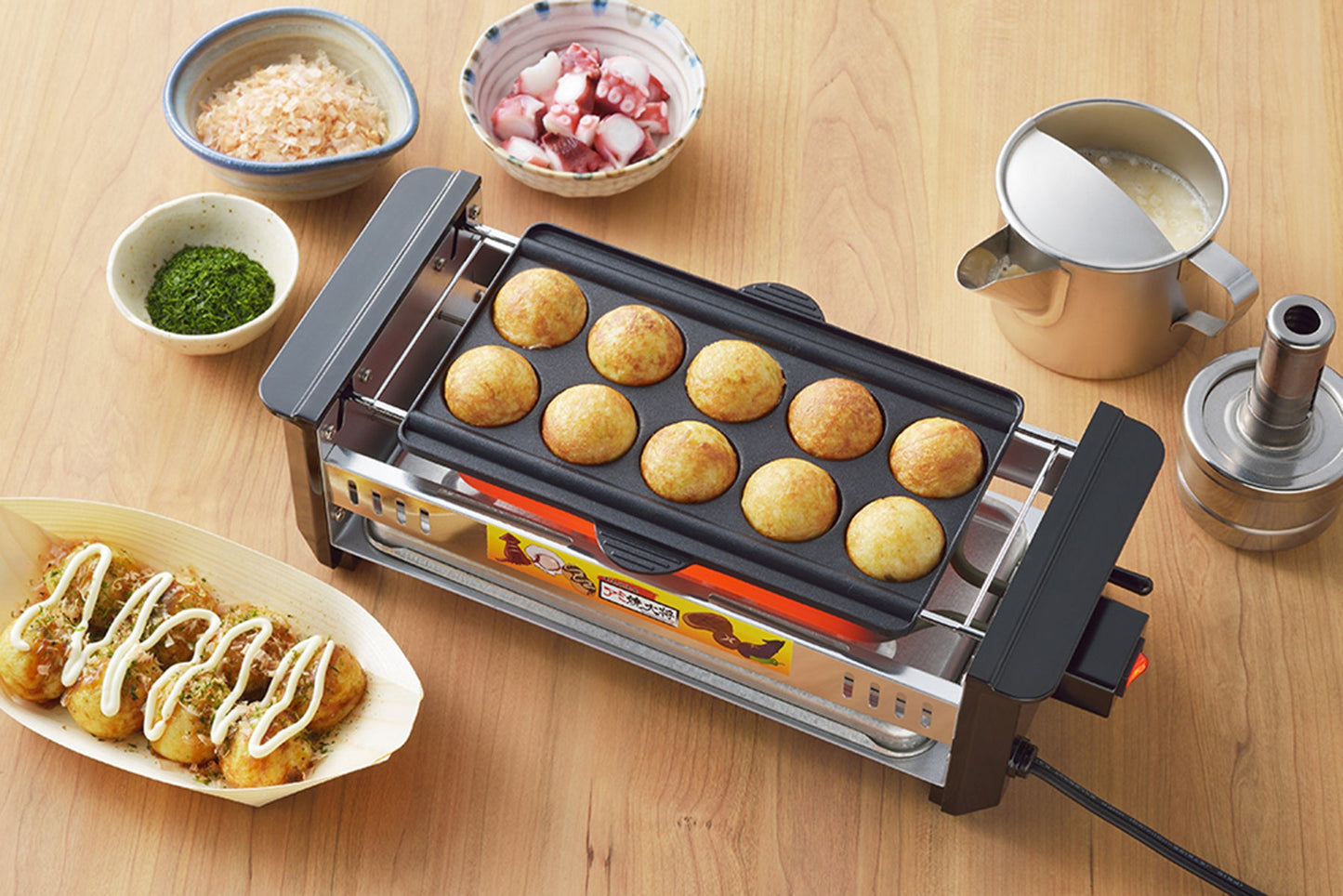 新アミ焼き大将・ワイド(タコ焼きプレート付)