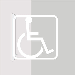 ツケレルン 3Wayピクトサイン(身障者 バリアフリー04) 白