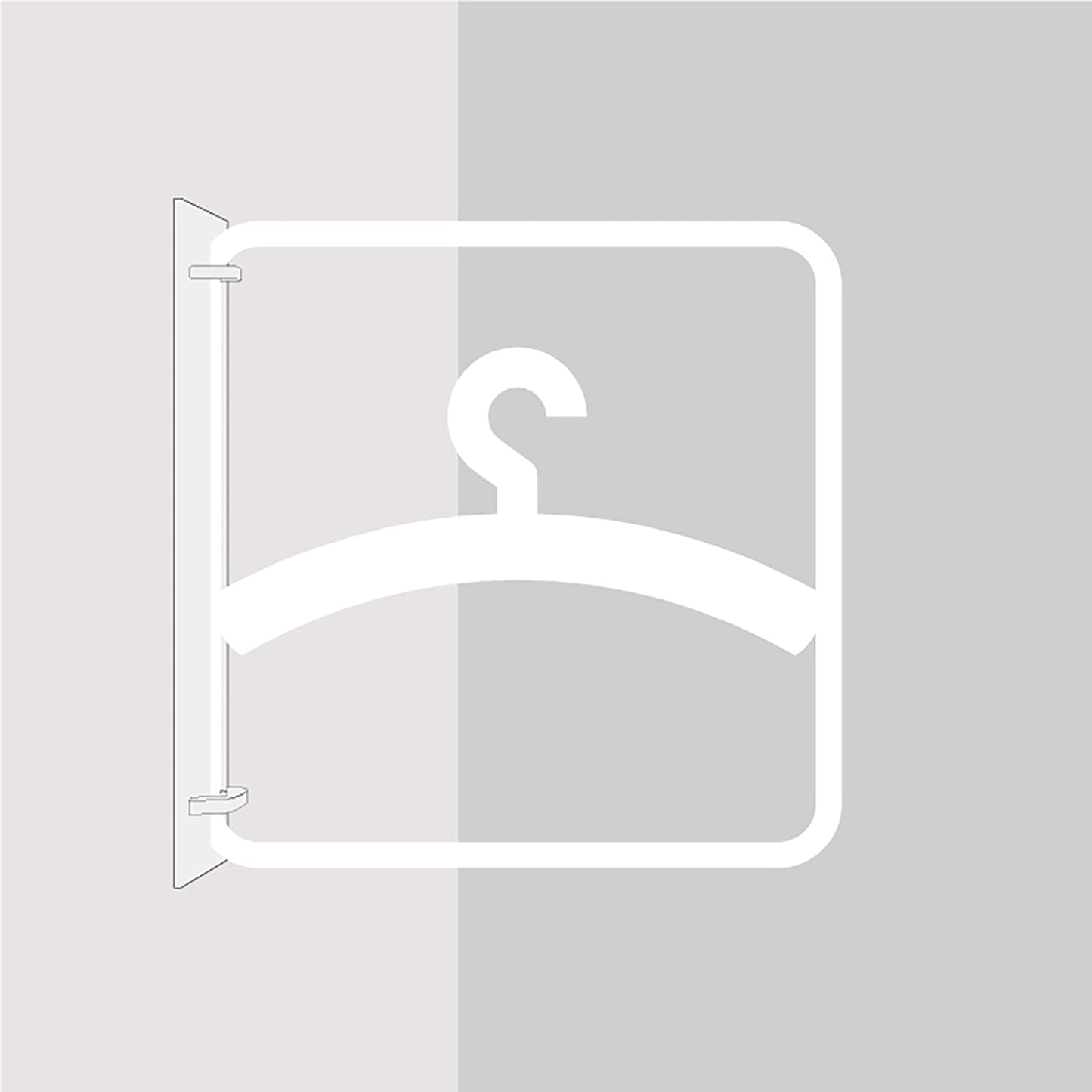 ツケレルン 3Wayピクトサイン(更衣室) 白