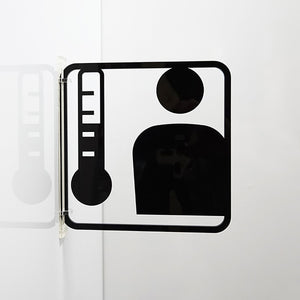 ツケレルン 3Wayピクトサイン(検温) 黒