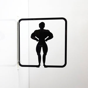 ツケレルン 3Wayピクトサイン(男子トイレ07) 黒