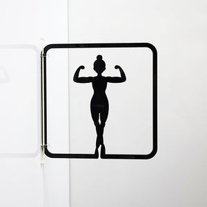 ツケレルン 3Wayピクトサイン(女子トイレ07) 黒