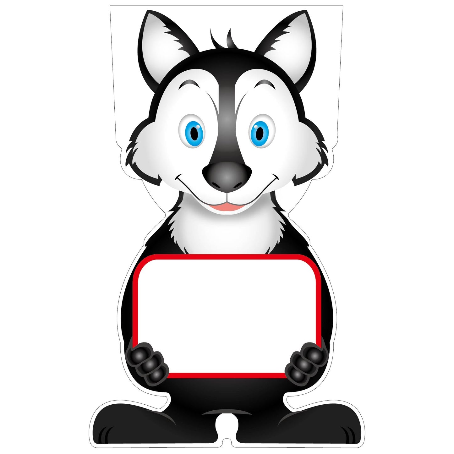 GCコーンサイン オオカミバージョン板のみ 無地 GCSO-26