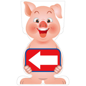 GCコーンサイン ブタバージョン板のみ 矢印左向き GCSB-19