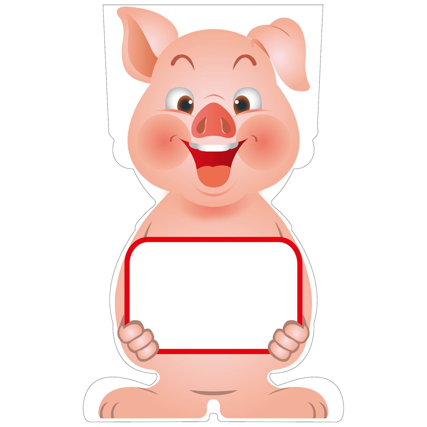 GCコーンサイン ブタバージョン板のみ 無地 GCSB-26