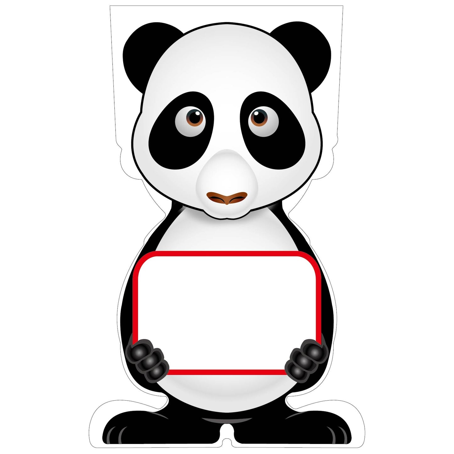 GCコーンサイン パンダバージョン板のみ 無地 GCSP-26