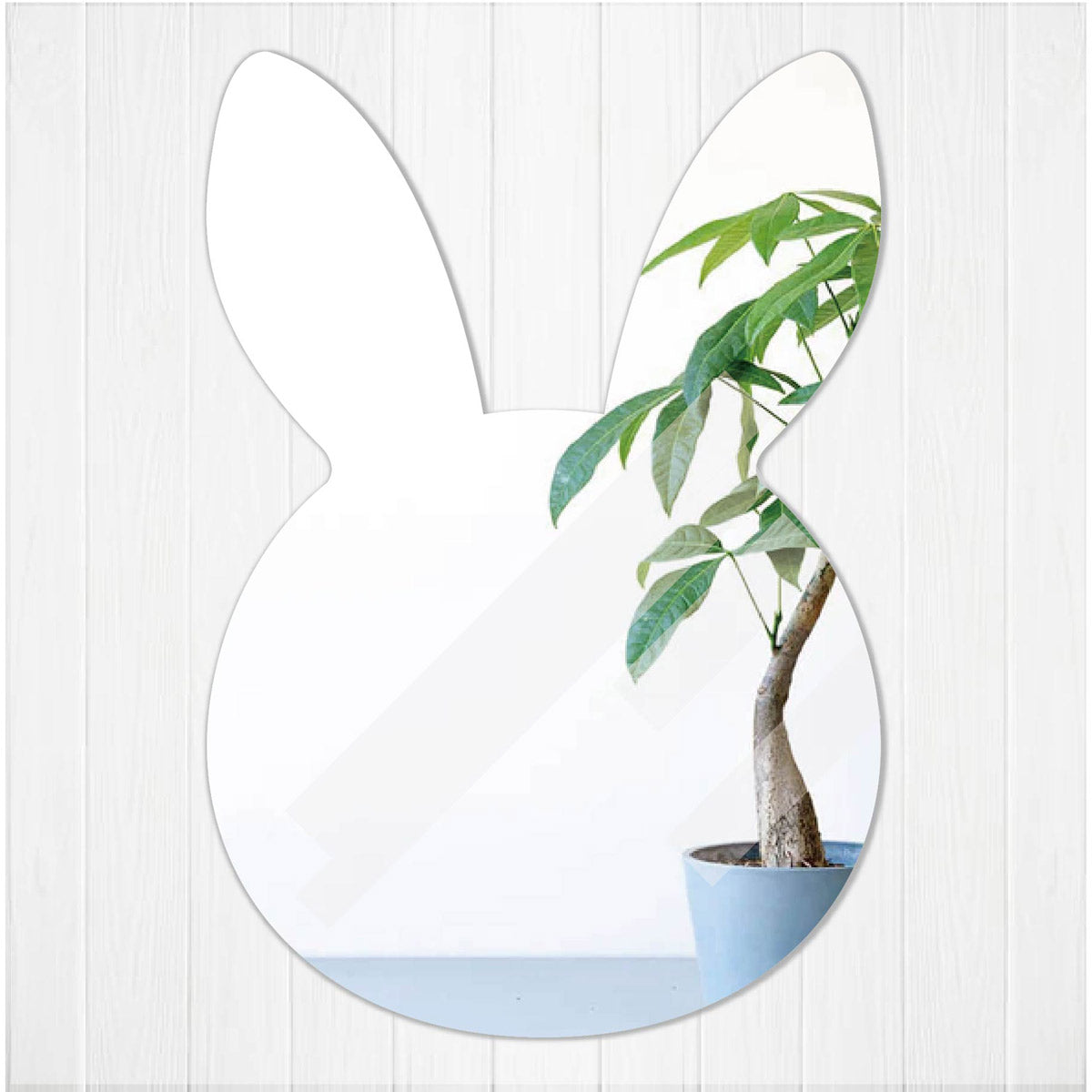ウサギ型アクリルミラーMサイズ