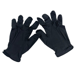 ニトリル ガルディアングローブ ブラック M 50枚入 0610-0050-30