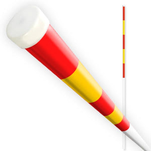 PP スノーポール 40-1YR型 黄赤 反射 剣先なし 10本セット