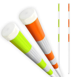 PXスノーポール N40-1PX 5段反射 イエロー 剣先なし 10本セット