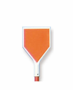 サイン・スノーポール 40-2SH型 オレンジ 片面表示・ノーマーク シート4 剣先なし 5本セット