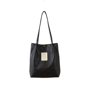 合皮ハンドルタックトート_BK