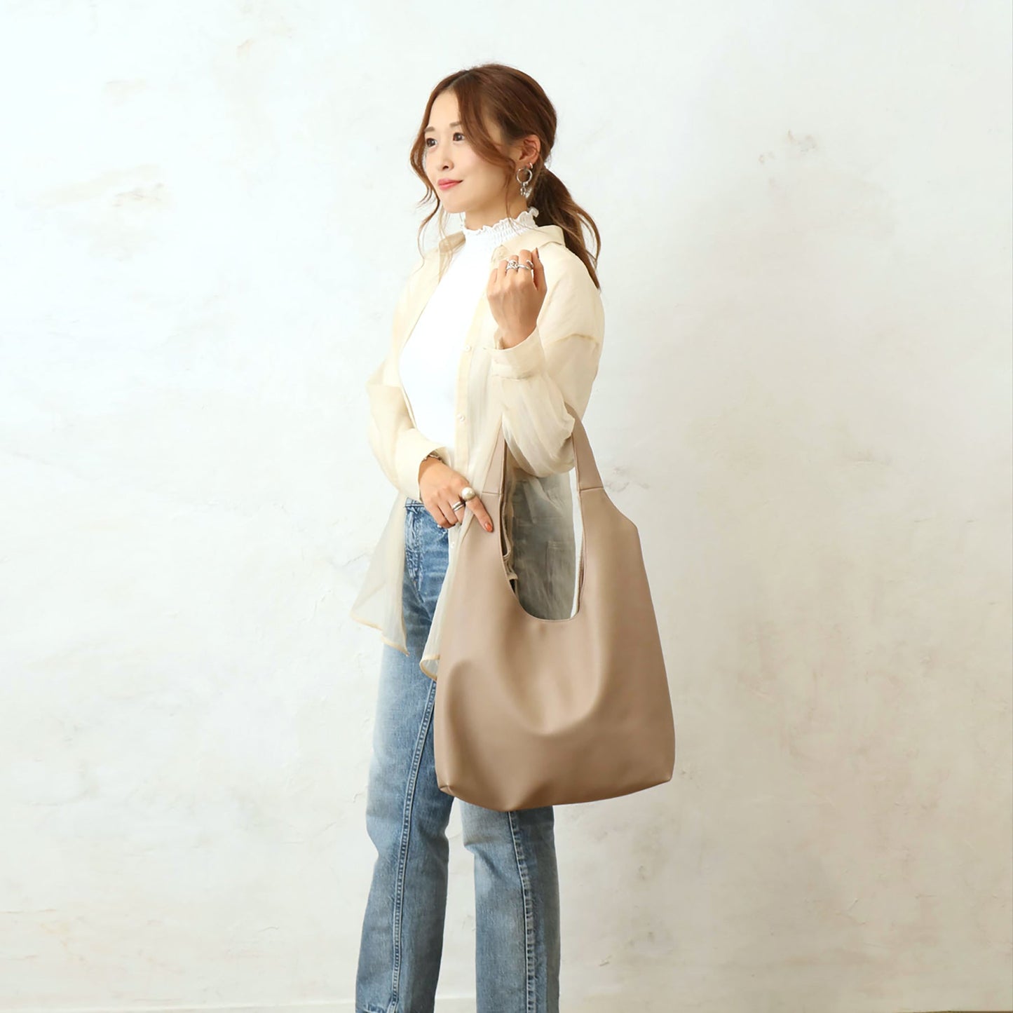 ソフトラウンド肩かるトート_DGY