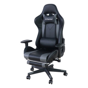 ゲーミングチェア フットレスト付き GY