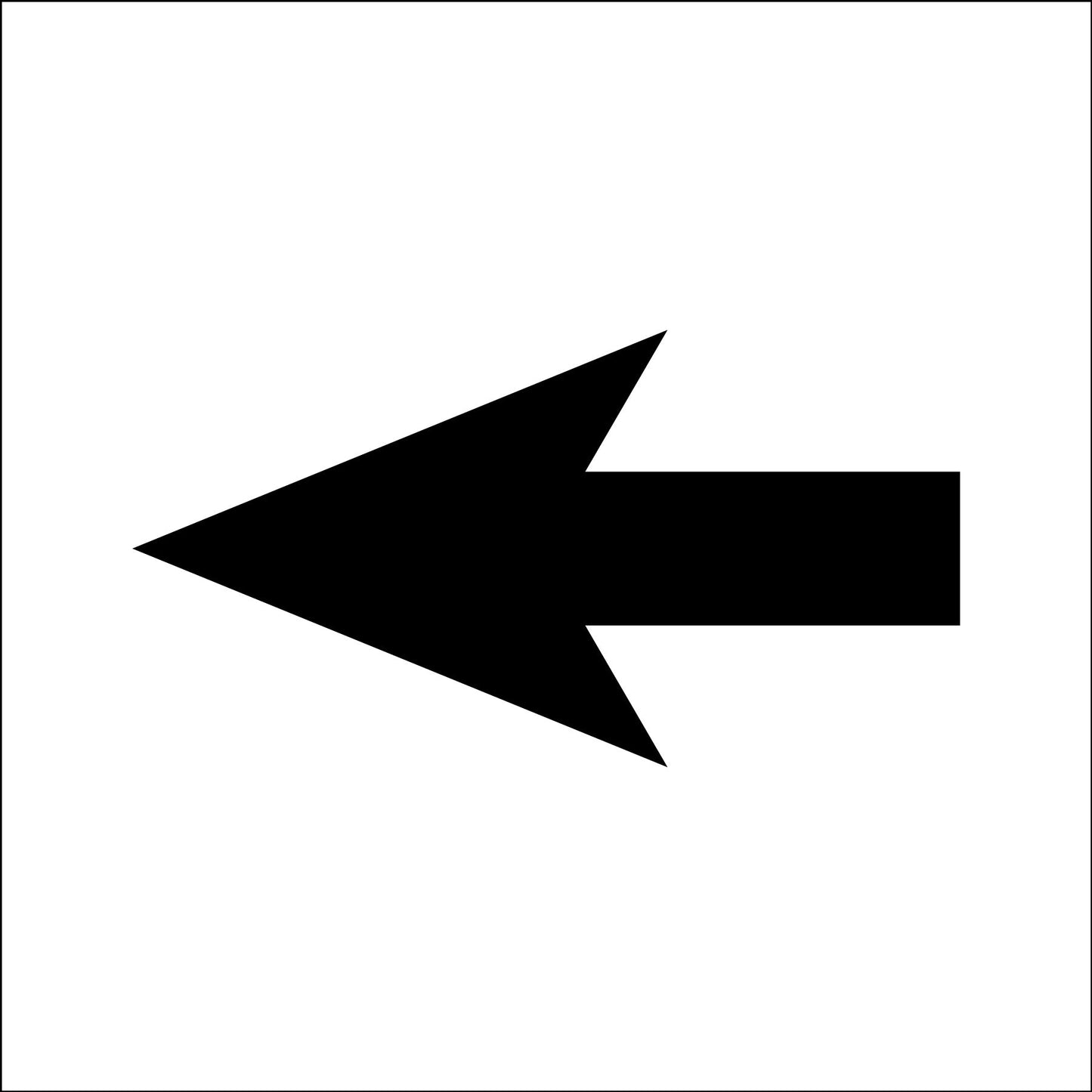 吹付けプレート ステンシル 矢印 長さ227mm