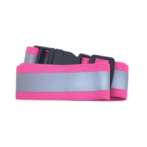 バックル付 反射タスキ ピンク