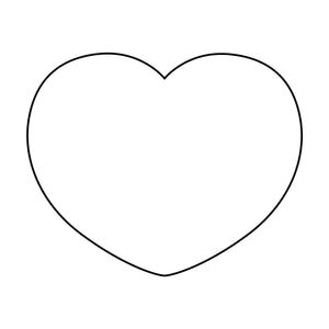 PPうちわ 5枚セット ハート型