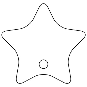 PPうちわ 5枚セット 星型