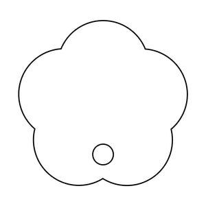 PPうちわ 5枚セット 花型