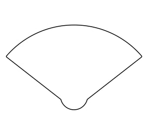 PPうちわ 5枚セット 扇子型