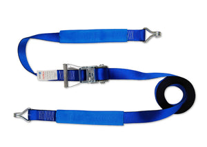 SEWOTA(HIDAX) ラチェットバックル式ラッシングベルト 50mm幅 破断強度5t 固定:1M 調整:7M Jフック