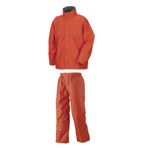 レインウェア上下セット オレンジ LLサイズ 輝#8000/#8100