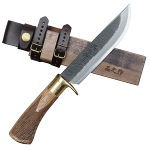 ソロキャンプ遊鉈5寸 真鍮ツバ輪