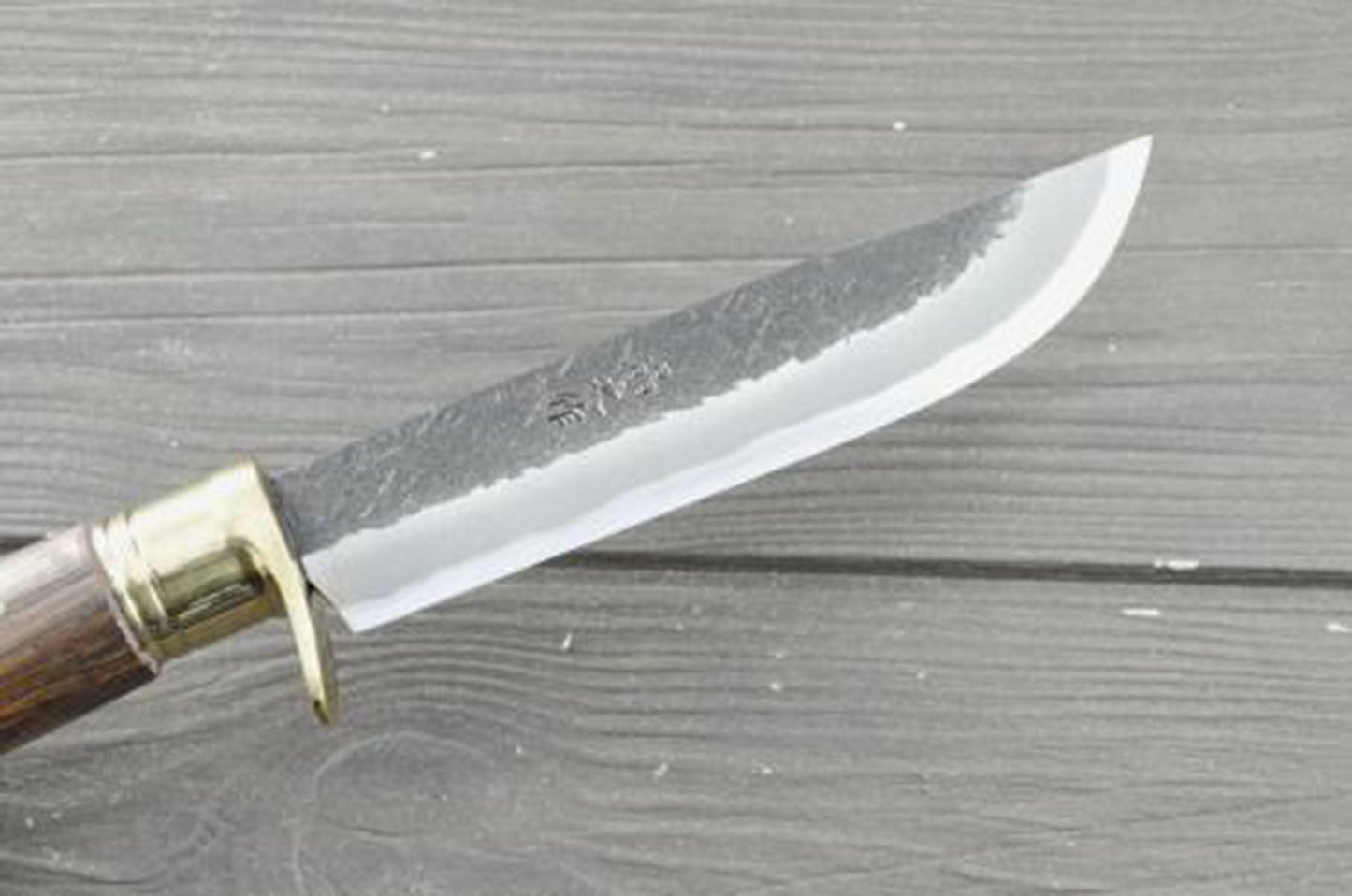 ソロキャンプ遊鉈5寸 真鍮ツバ輪