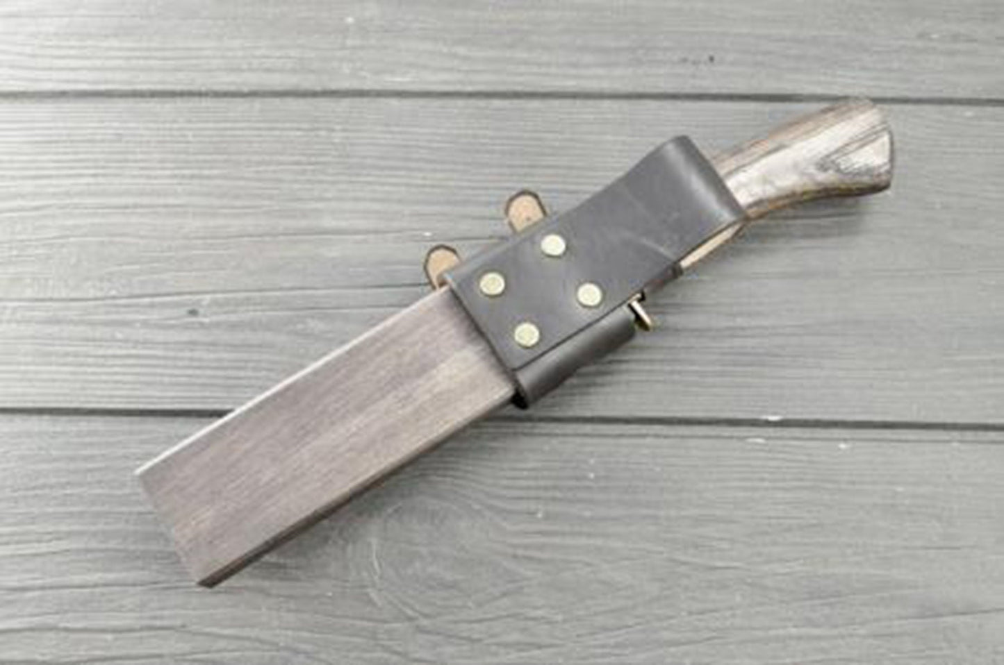 ソロキャンプ遊鉈5寸 真鍮ツバ輪