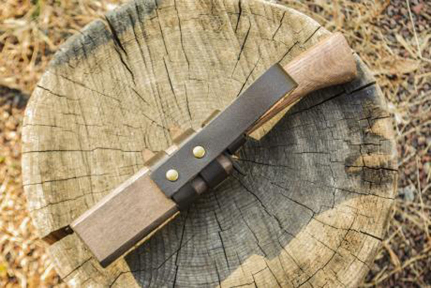 渓流鉈90【天魚】 黒ツバ輪 晶之作