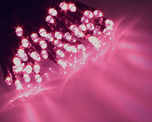 プレミアムスリムLEDストリングライトⅡ ピンク クリアコード