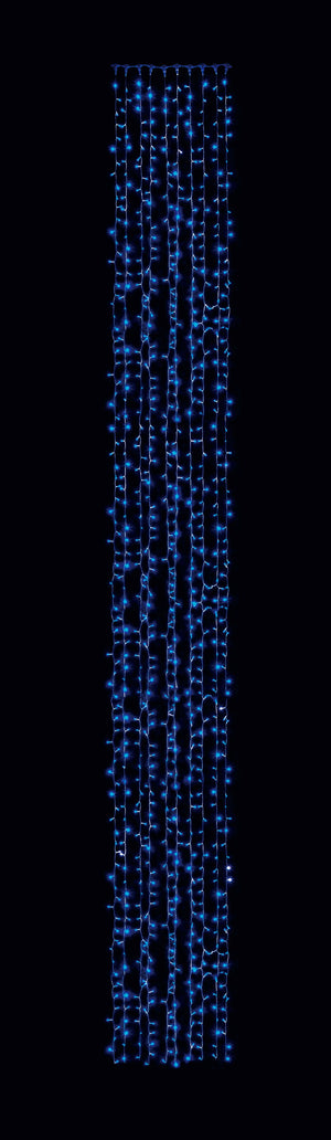 LEDカーテンライト2C 800球 ブルー