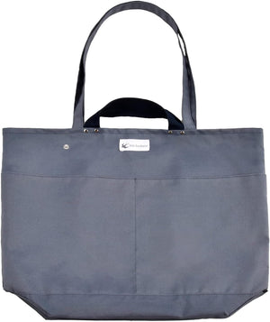 手提げ/肩掛け2wayスクールバッグ 丸洗い 軽量大容量 ブルーグレー