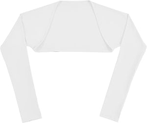 ロングアームカバー UPF50+ 冷感 遮光 遮熱 指あり 羽織る ホワイト