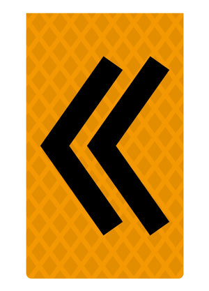 ニューコーンサイン蛍光オレンジ O-93 矢印