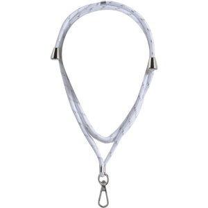 スマホストラップ 紐 肩/首/斜め掛け3way スマホショルダー 落下防止 ホワイト/シルバー