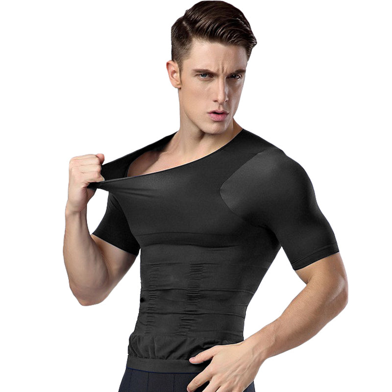 加圧Tシャツ ブラック スポーツタイプ (インナー 補正下着) XLサイズ