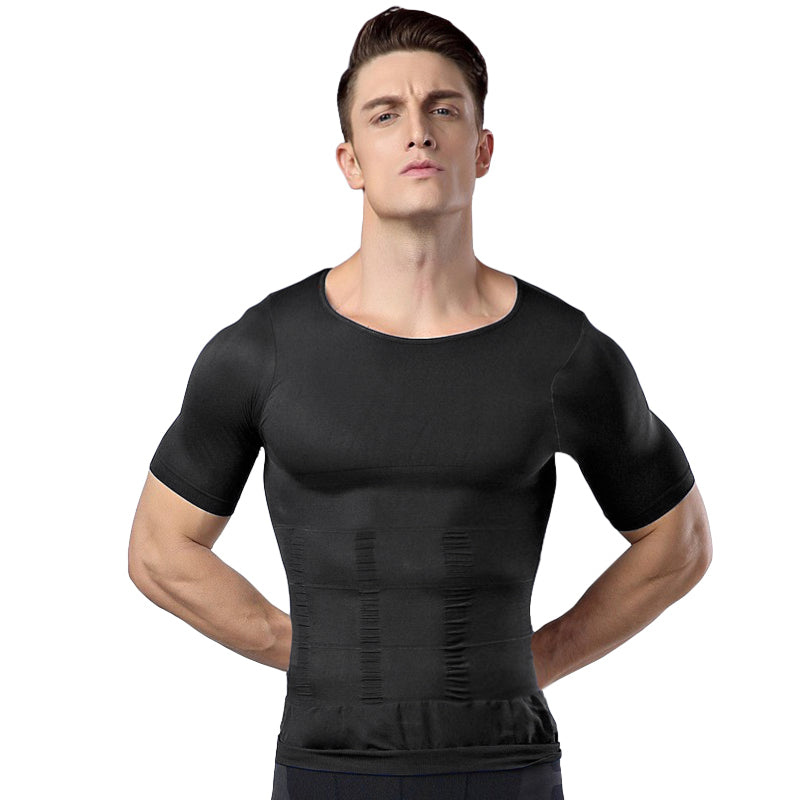 加圧Tシャツ ブラック スポーツタイプ (インナー 補正下着) Mサイズ