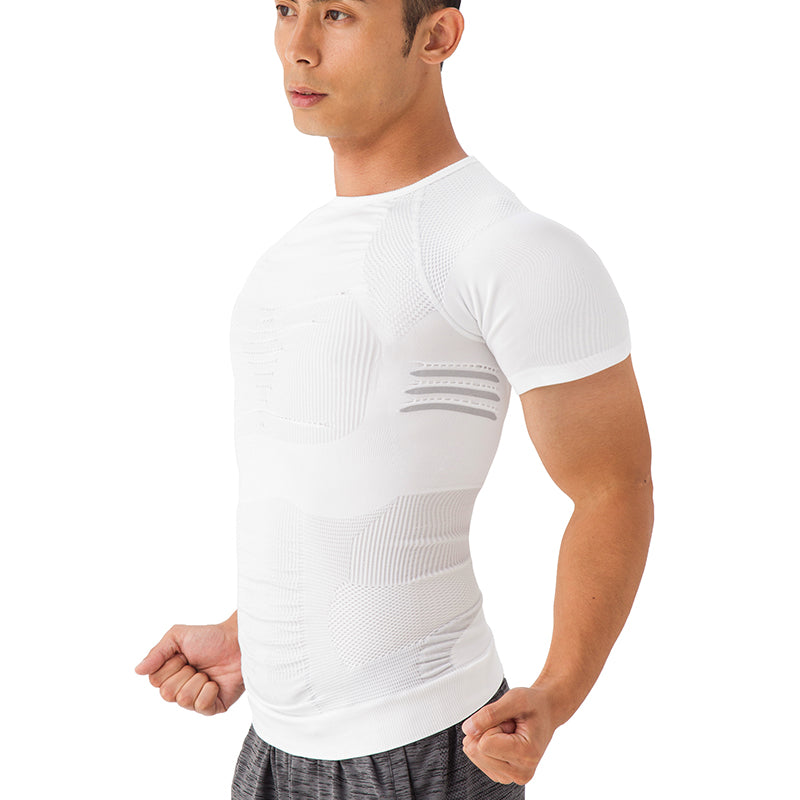2PACS加圧シャツ ホワイト スポーツタイプ 補正下着 Lサイズ