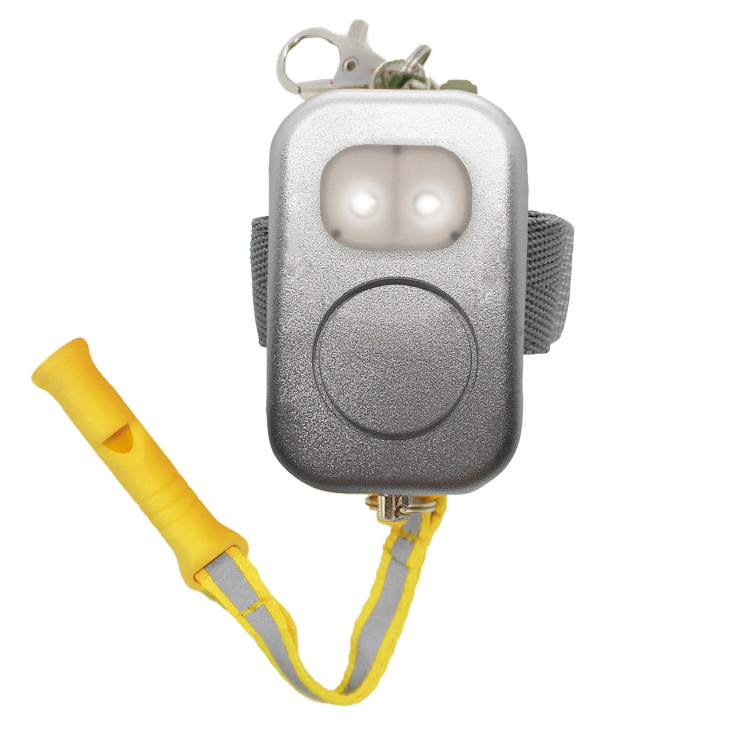 みまもり防犯ブザー LEDライト付 シルバー