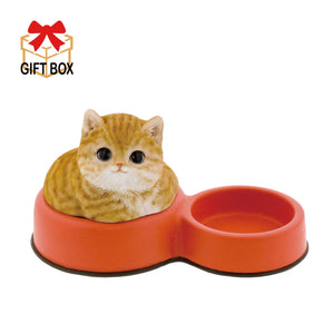 ベニーズキャット ネコ皿(茶トラ白) QY-241Y