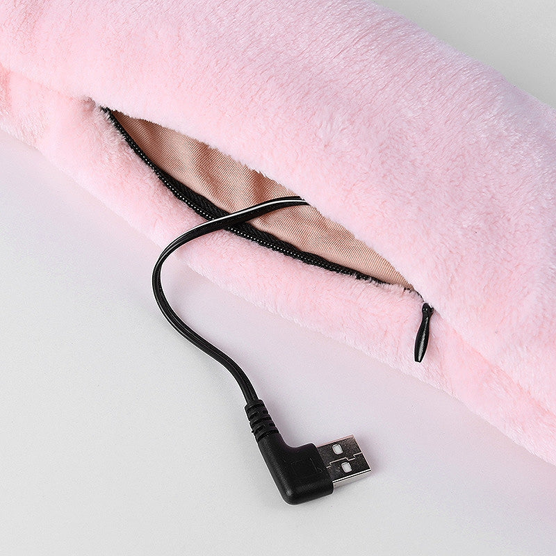 電熱マフラー ネックウォーマー ベージュ Heating Massage Scarf
